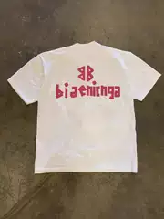 250g Heavyweight Pure Cotton! American Retro Pink English Graphic Tee | Streetwear Casual Crew Neck T-Shirt for Men