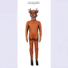 The deer monster has a hood and a mask