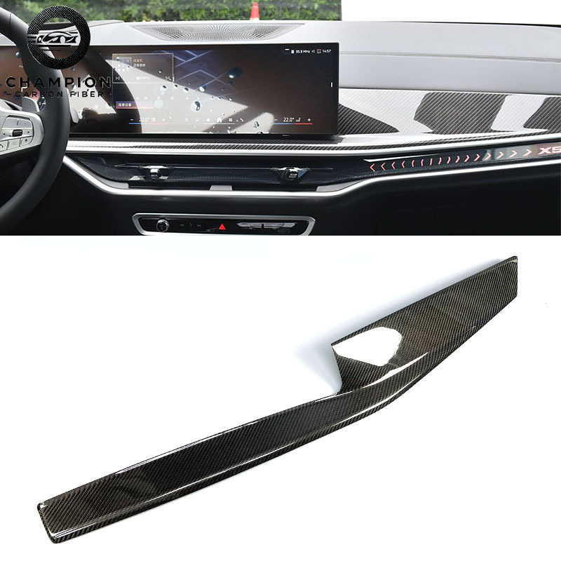 Suitable for Bmw X7X5 Modified Gear Panel Frame Central Control Dashboard Air Vent Carbon Fiber Interior Accessories