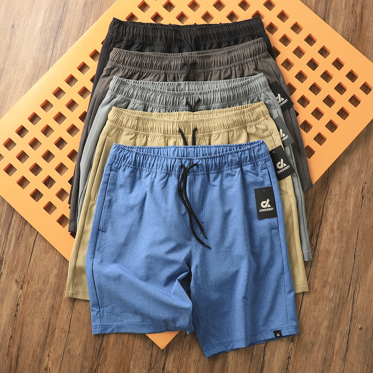 Breathable summer solid color light and thin quick dry shorts for…