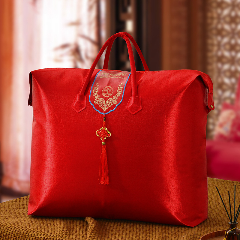 Bolsa de edredón de boda bolsa de algodón edredón bolsa de almacenamiento a prueba de polvo a prueba de humedad bolsa de manta plegable