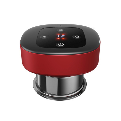 Cross-border electric cupping machine, heating charging, scraping, negative pressure meridian brush, intelligent breathing cupping massage device