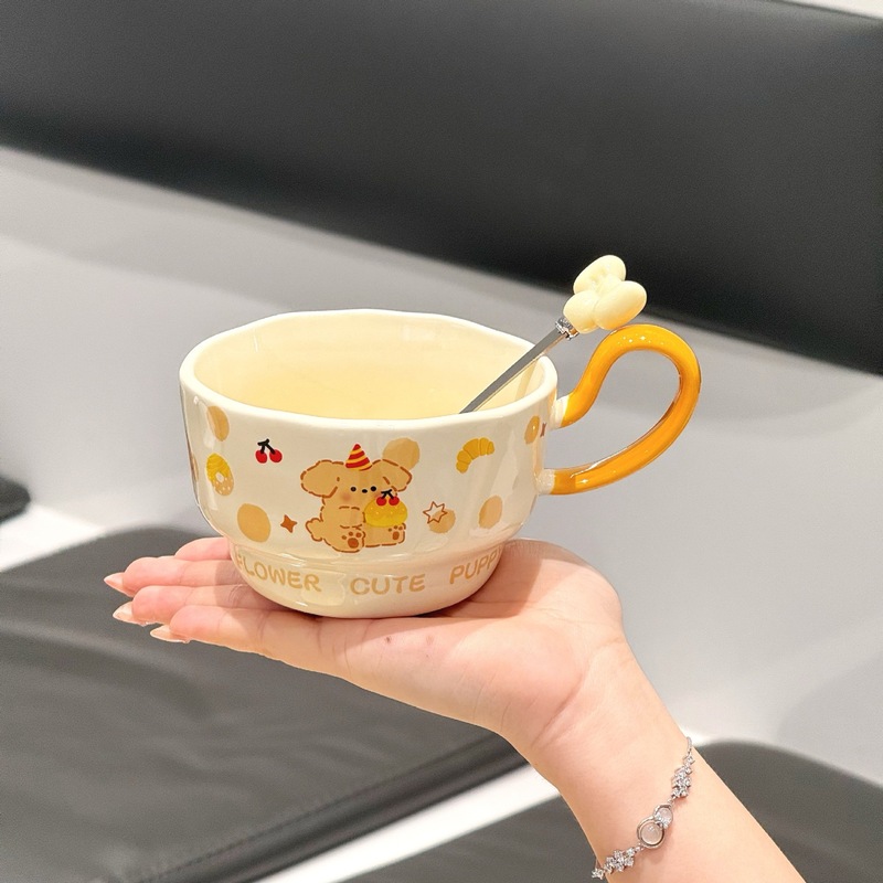 高颜值陶瓷马克杯可爱情侣家用杯子早餐咖啡牛奶水杯实用生日礼物|undefined