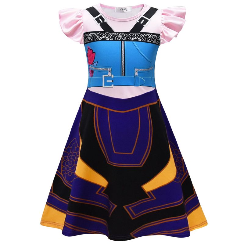 国境を越えた新しい K-POP: マンダリン クワイド グループ ゾーイ コス ガールズ フライング スリーブ ミルク シルク ドレス 26196|undefined