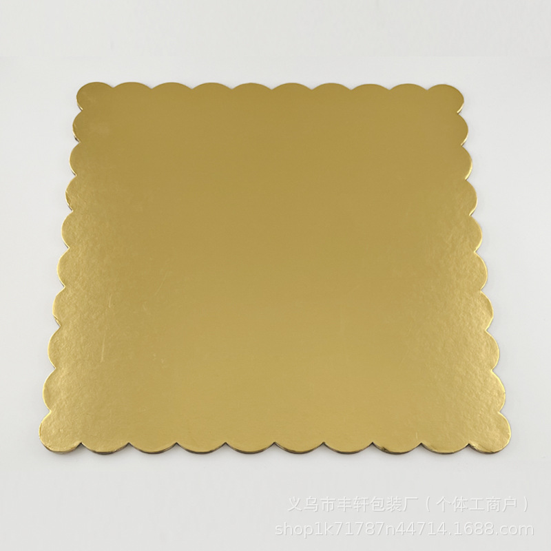 Amazon para placa de transferencia de pastel desechable 8 / 10 / 12 pulgadas almohadilla de pastel bandeja de embalaje de pastel de cumpleaños