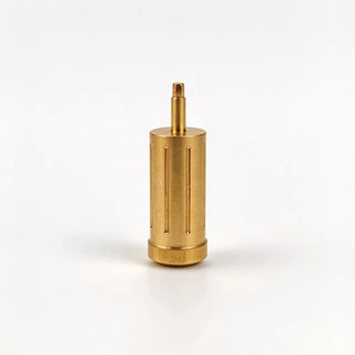 CNC 走心机数控车加工 黄铜砂轮连接芯轴 精密开槽圆柱轴非标定制