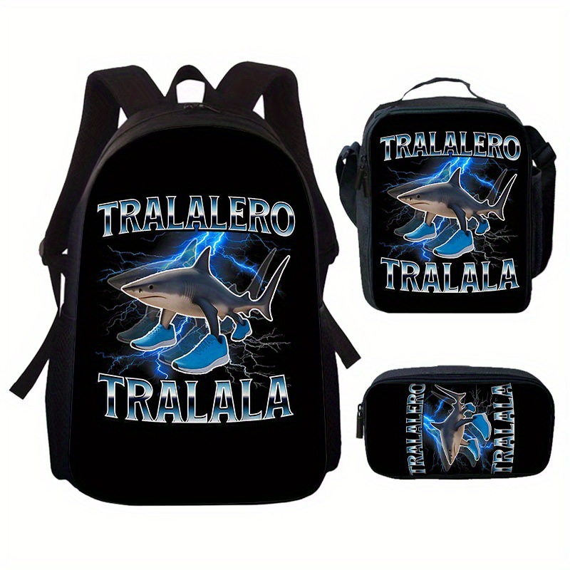 Nuevo producto transfronterizo Italian Brainrot Mochila con estampado digital