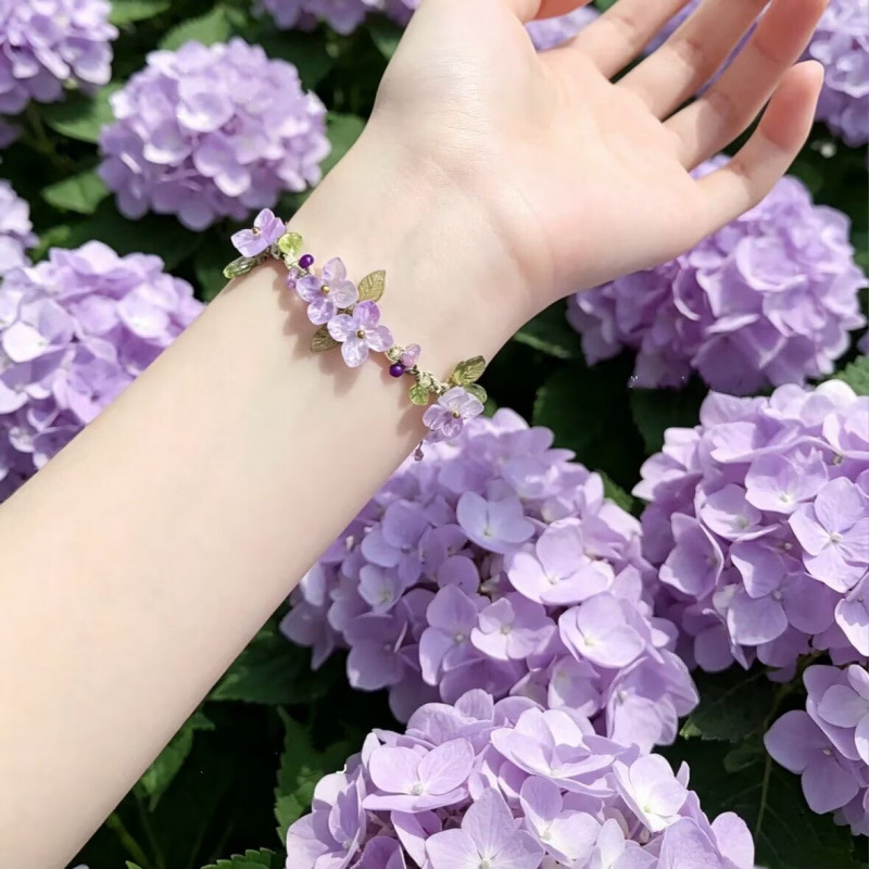 Endless Summer Handmade Bracelet DIY Material Kit, Forest Style Fresh Bracelet, Unique Gift for Girls