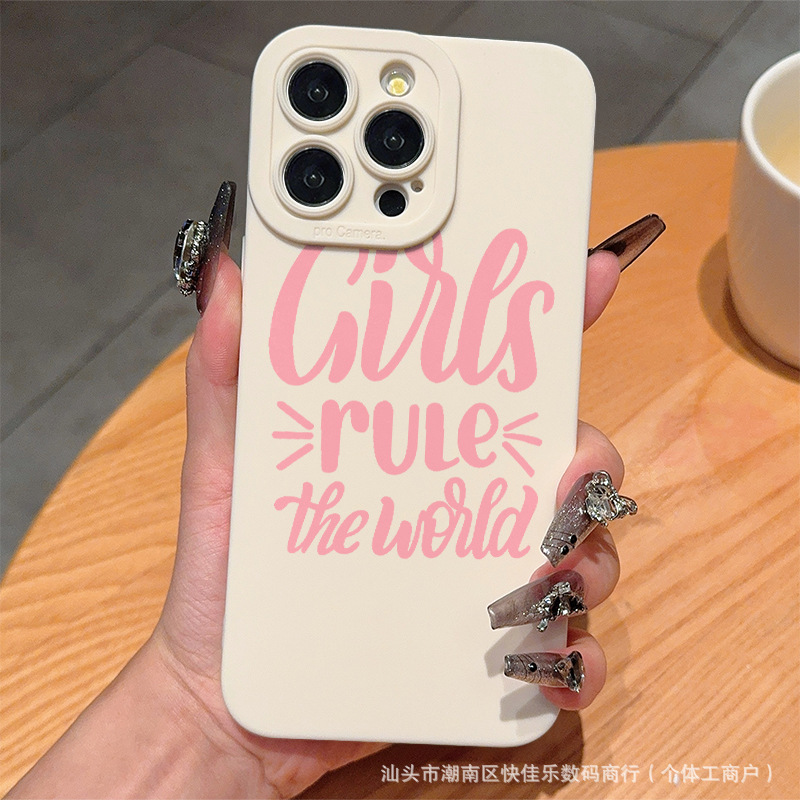 创意个性英文适用iPhone15promax手机壳11/12苹果13/14Pro外壳7/8