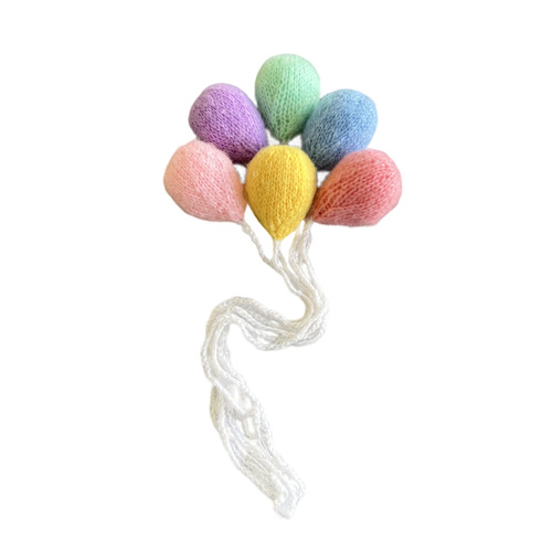 Studio photography props yarn balloon children's yarn hand hook toy multiple colors creative simulation ornament balloon