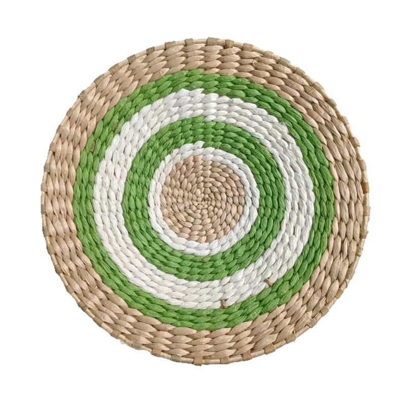 Decoración de pared colgante colgante colgante de pared tejido de paja decoración de pared tejida sala de estar decoración de sala de estar redonda pared de dormitorio Marruecos