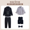 Suit, set, jacket, vest, trousers, shirt, bow tie, 5 pieces