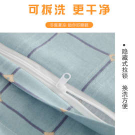 245W老粗布枕套40x60一对装家用夏季凉爽儿童加厚小号30x50全