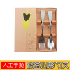 Chinese tableware stainless steel, set, spoon, chopsticks, fork, Chinese style, 3 piece set, Birthday gift