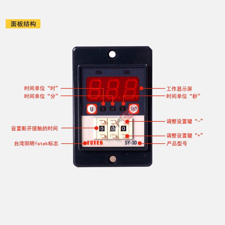 全新原装FOTEK阳明 H5B-M1 220VAC 计时器 时间继电器