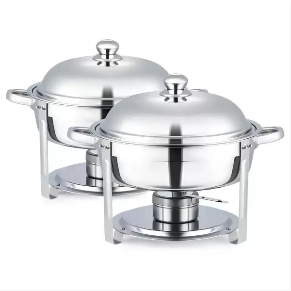 6L steel cover buffet stove-natural color-can be matched with tableware