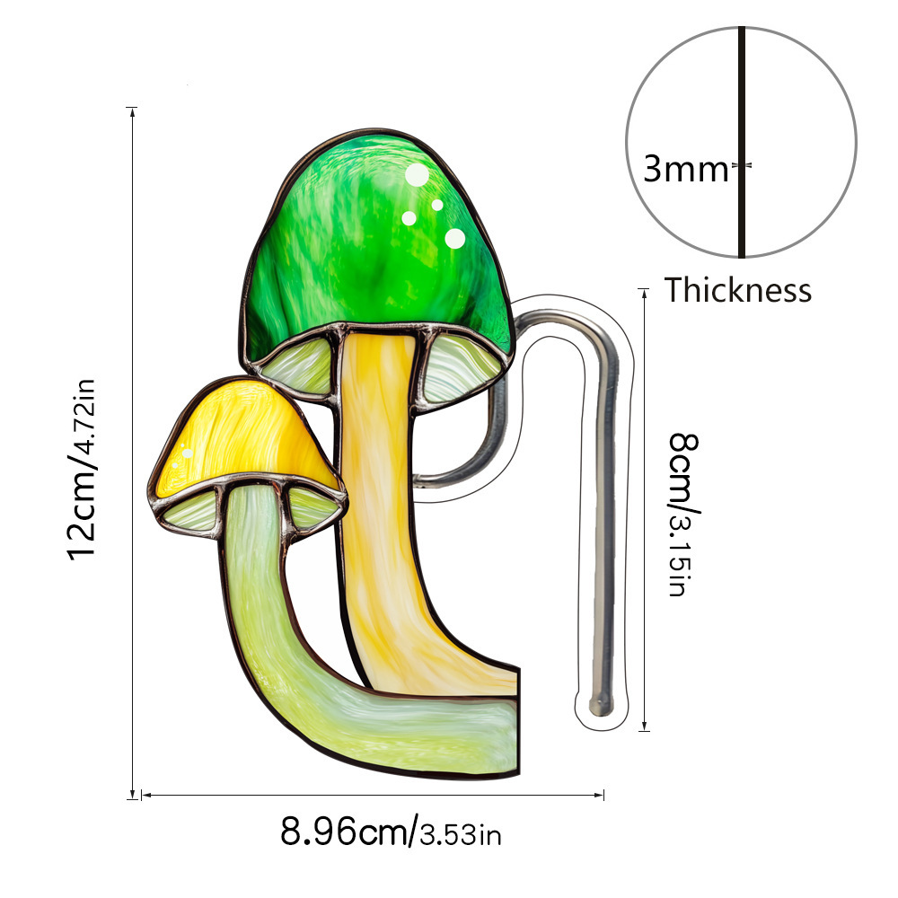 Acrílico en maceta pájaros caracol inserto decoración de maceta vidrio tintado inserción de suelo