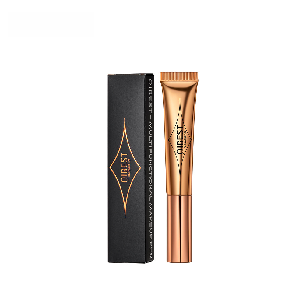 QIBEST Multifunctional Makeup Pen Blush Highlight Makeup Pen Pearlescent Fine Glitter Matte Natural Brightening Face Makeup
