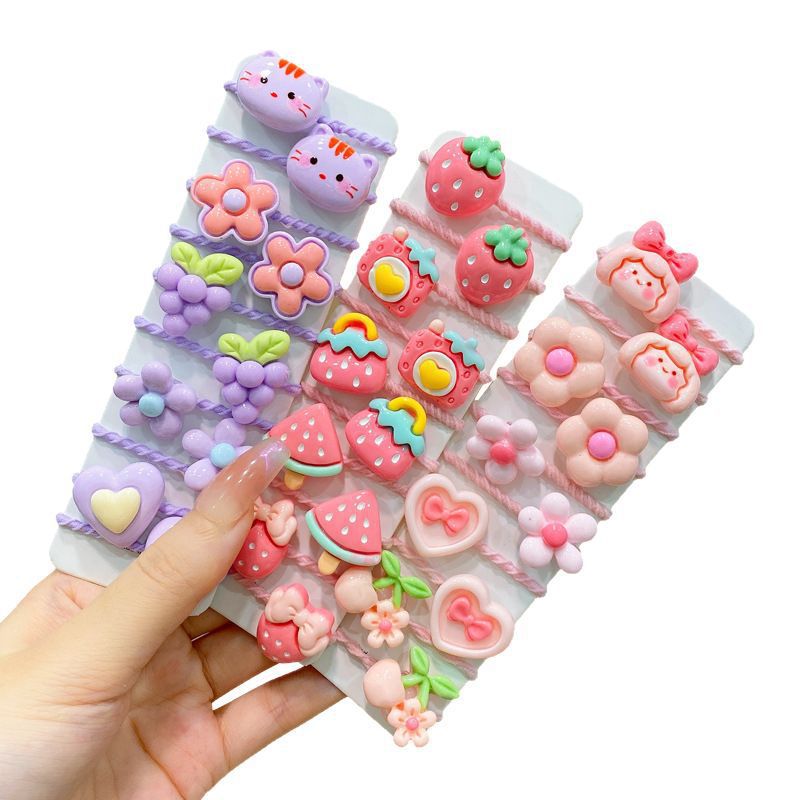 Banda de goma para niños, lazo para el cabello con pulgar para niña, accesorios para el cabello, cuerda para la cabeza para bebés, niña pequeña, sin dañar el cabello, gomas de goma, lindos sombreros