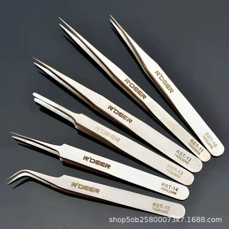 Прямые поставки летающих оленей плюс электронные пинцеты из твердой нержавеющей стали Инструменты для ремонта мобильных телефонов DIY пинцет медицинский пинцет
