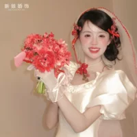 Новый набор аксессуаров для волос на голове для девочек атмосфера фото фото аксессуары цветы вуаль свадебное платье для волос
