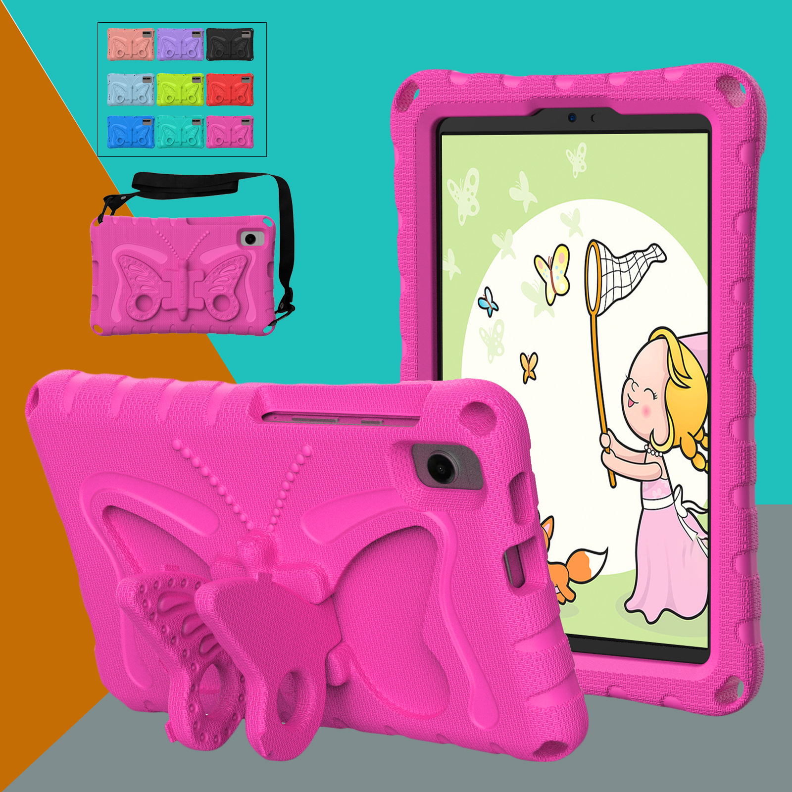 Big Butterfly Suitable for Tab A7 Lite T220T225 A9 T290 Small Butterfly Bracket Tablet Anti-Fall