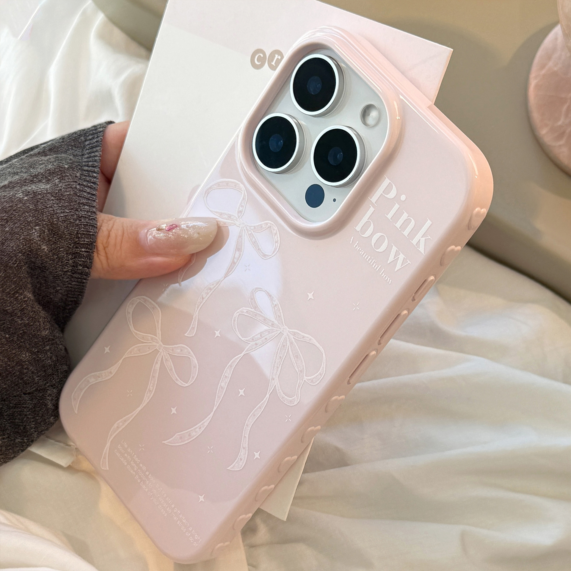 Coque De Téléphone À Nœud Ballet Pour Iphone Pro Max Plus_voghion.com