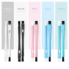 Factory coffee machine brush, grinder two-head cleaning brush, humidifier mosquito killer lamp small brush, small brush