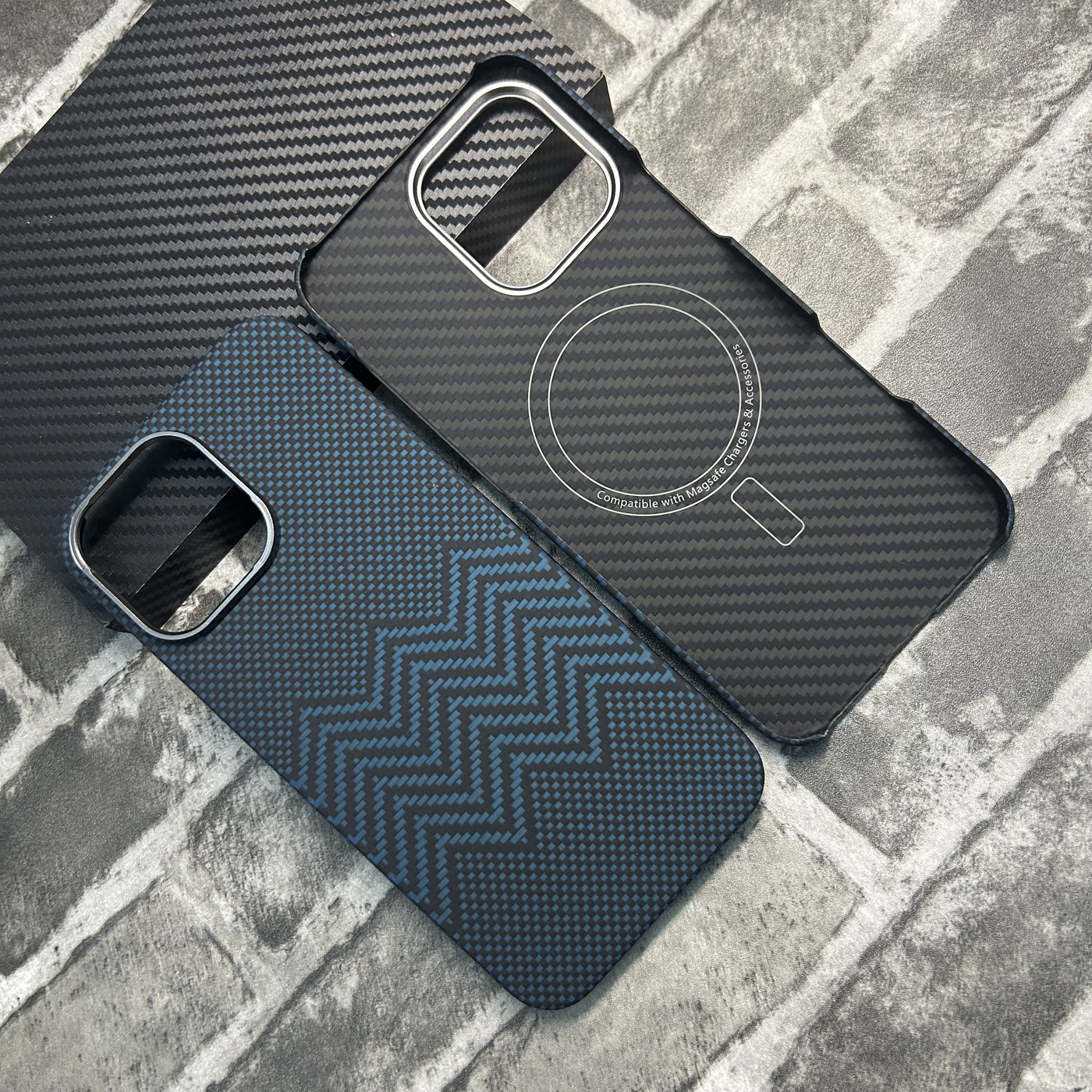 Funda para teléfono móvil iPhone16promax Kevlar magnética Apple 16pro funda protectora de fibra de carbono nuevo producto