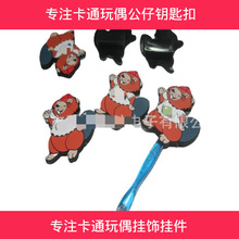 供应塑胶笔帽公仔卡通办公笔配件软胶小松鼠塑料笔套装饰品笔插套