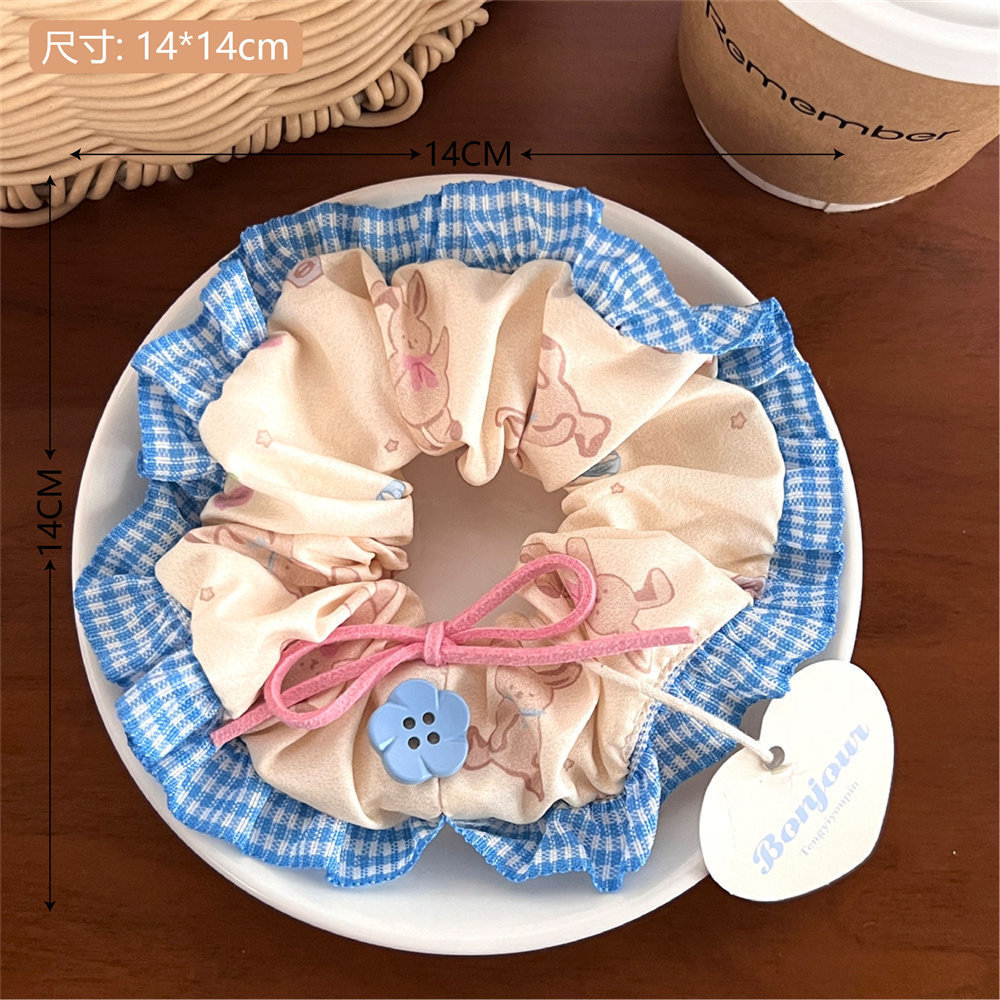 7 ¿ lazo azul lindo conejo coliflor