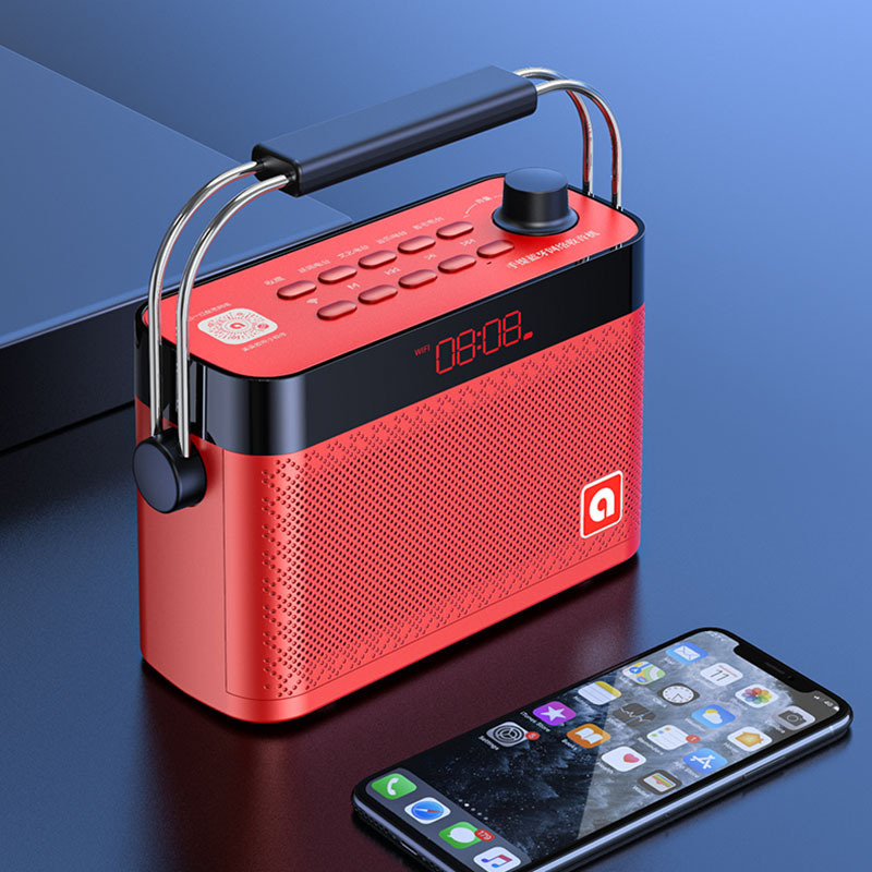 Wireless network radio Bluetooth speaker subwoofer old man FM broadcast card sound big volume New Wireless network radio Bluetooth speaker subwoofer old man FM broadcast card sound big volume New