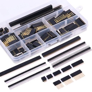 112Pcs 2.54mm male and female pin connector classification kit separate PCB board pin head