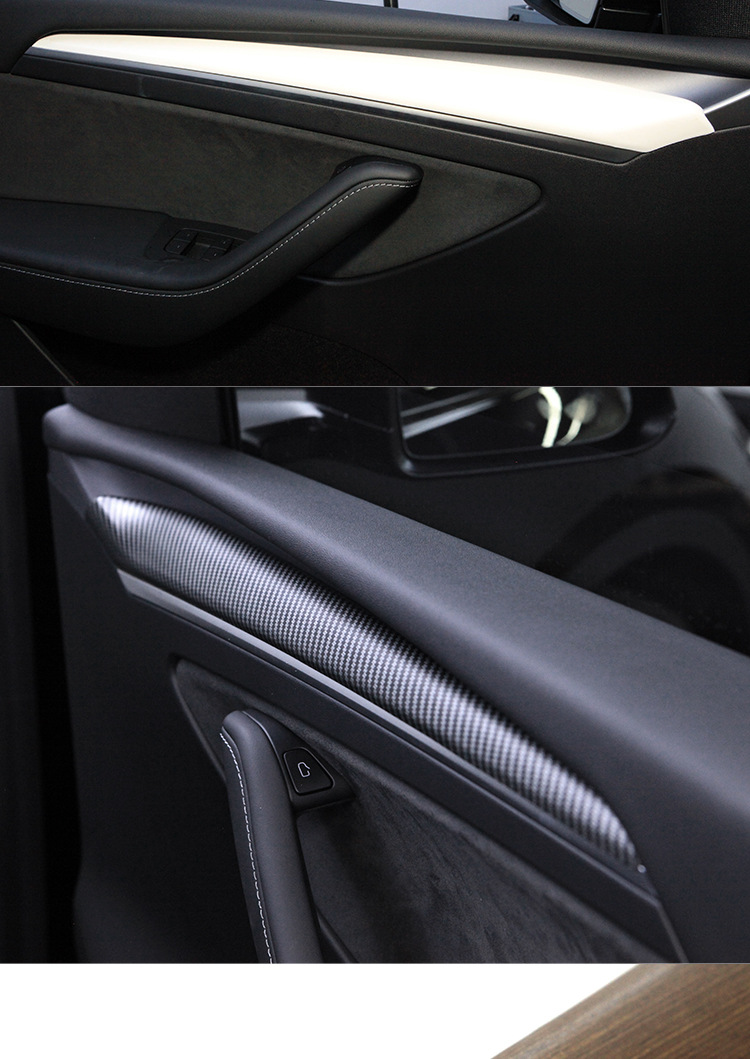 Suitable for Tesla's New Model Y3 Dashboard Trim Strip, New Model 3 Door Interior Center Console Sticker Dashboard