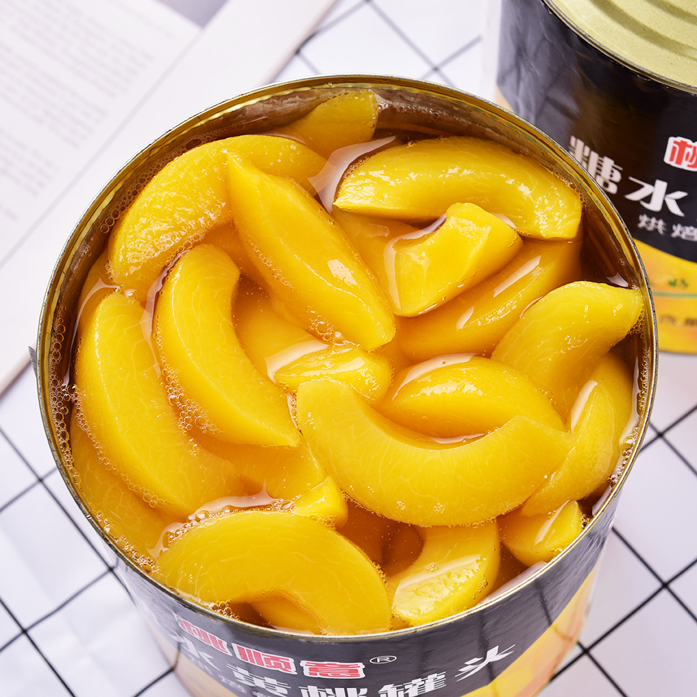 Canned Honey Peach Coconut Jelly in Large Jar 3kg Commercial Large Jar Orange Coconut Jelly Yangmei Grape Pear Honey Peach Coconut Jelly Pear