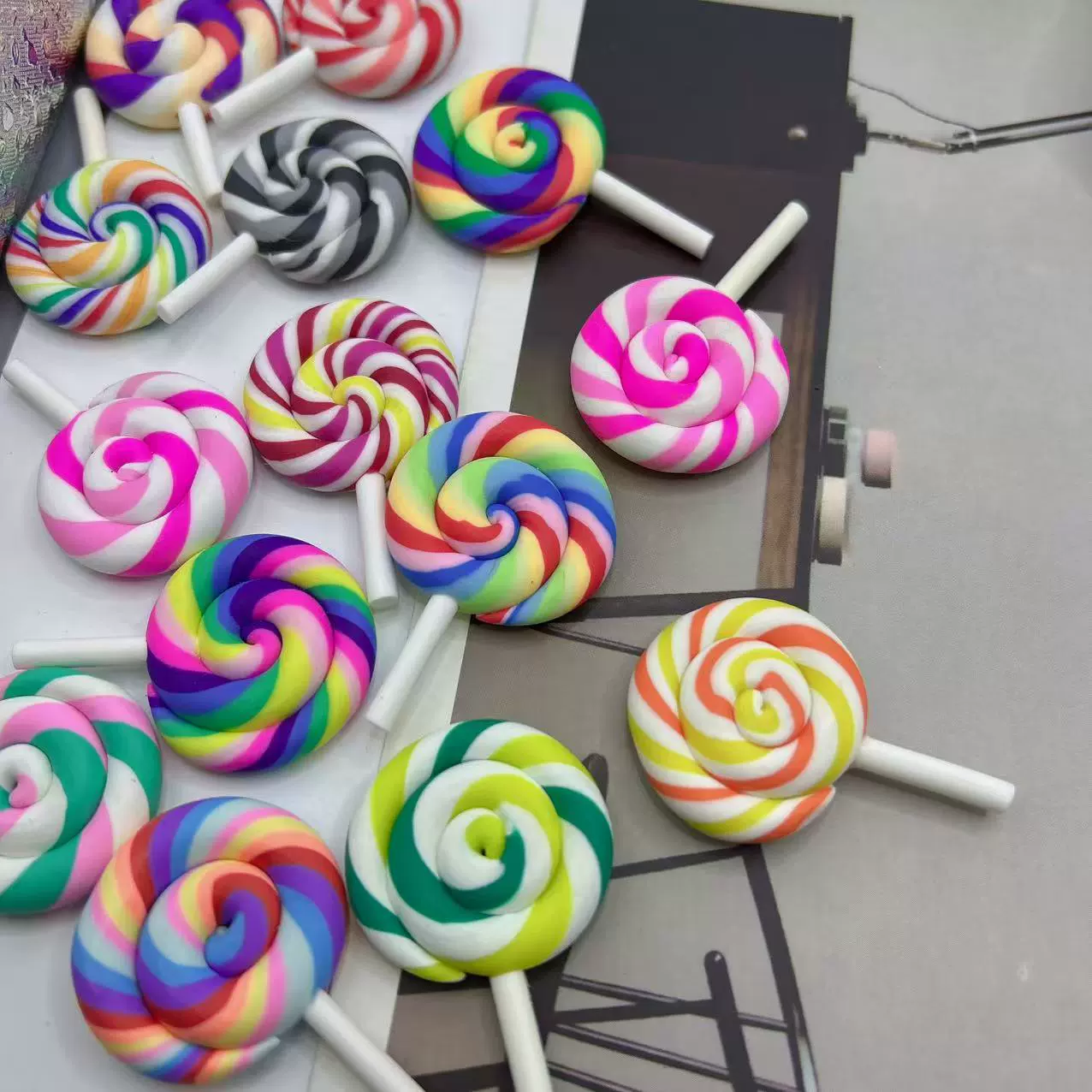 Rainbow ceramics, cream phone case, accessory, accessories, decorations, direct factory sales