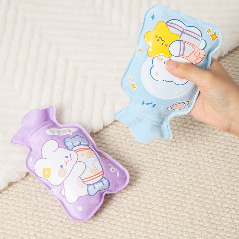 Water container, cute plush explosion-proof hand warmer for students, increased thickness