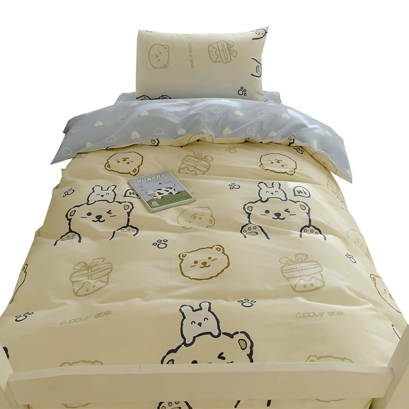 Dormitorio de estudiantes universitarios tres piezas de cama de algodón puro sábanas individuales de algodón cuatro piezas de cama de seis colchones 2025 nuevo