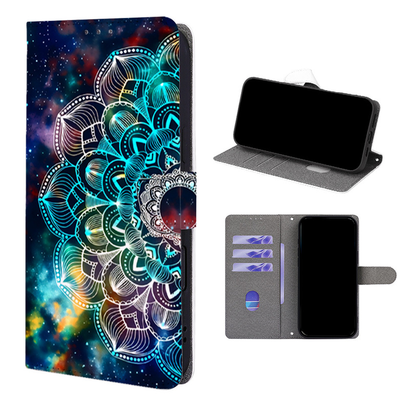 Pod Custom Painted Leather Case Suitable for Google Pixel10A Mobile Phone, Pixel9 Card Holder Wallet, Pixel8A Leather Case