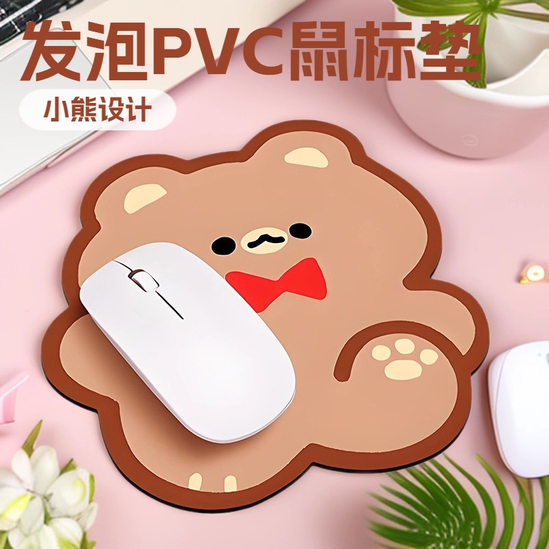 만화 애니메이션 귀여운 특수 모양의 마우스 패드, 발포 PVC 고무 미끄럼 방지 사무실 게임용 패드, 마우스 패드, 키보드