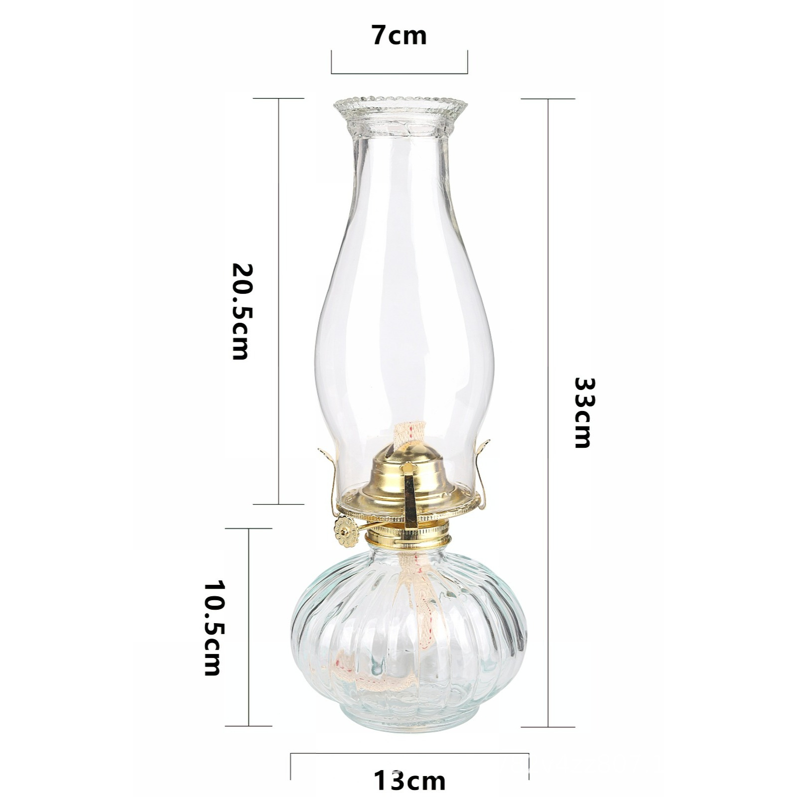 Lámpara de calabaza grande exportada a los Estados Unidos Wal-Mart vidrio lámpara de queroseno lámpara de mantequilla luz ambiental candelabro iluminación interior y exterior