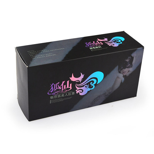 Metal fox tail anal plug adult products back yard fun artificial dog tail two-color white tip tail SM anal plug