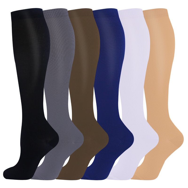 Amazon cross-border compression elastic socks calf socks men and women running sports leg nurse socks
