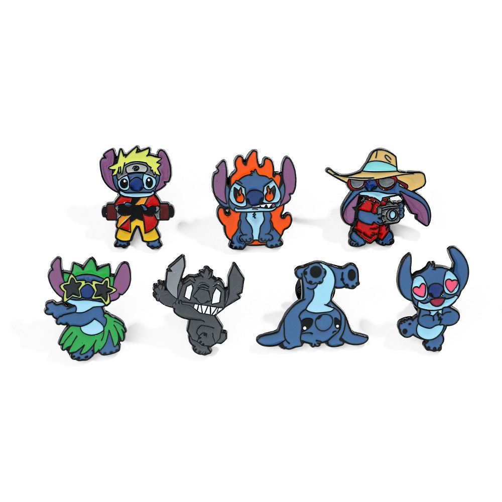 Personalidad creativa de dibujos animados broche de puntada de dibujos animados de Europa y América estrella de insignia de metal de dibujos animados bebé PIN al por mayor