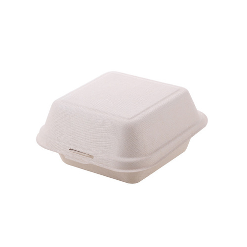Dessert cake packaging box Internet celebrity sticker disposable pulp lunch box baked soufflé burger packaging box