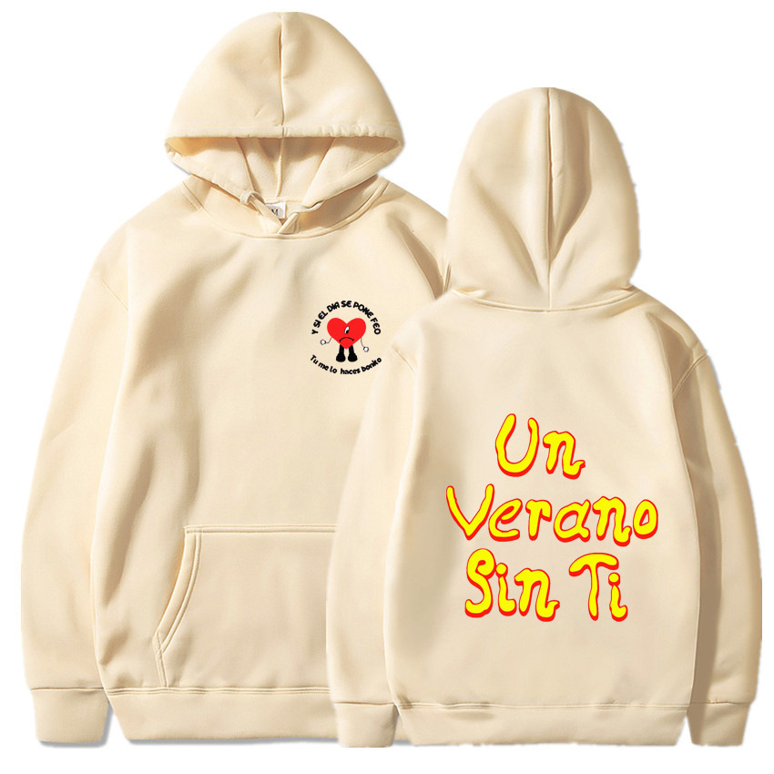 Nuevo otoño e invierno transfronterizo un verano sin ti bad bunny nuevo álbum sudadera con capucha
