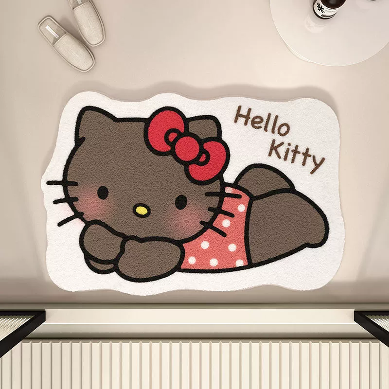 Hello Kitty, милый ковер для кровати, на удачу, влагопоглощающий, увеличенная толщина