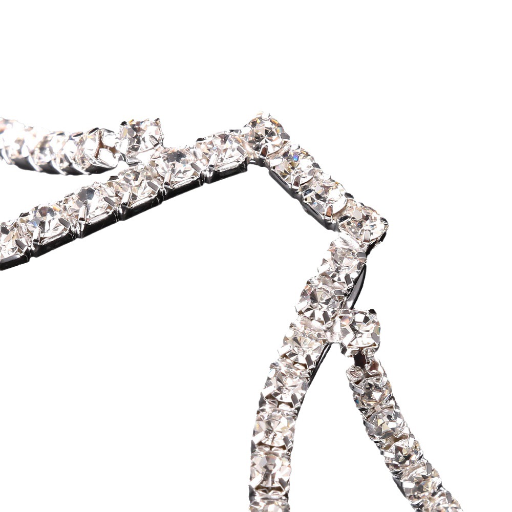 Transfronterizo nuevo rhinestone gafas Marco europeo y americano personalidad hip hop estilo doble capa cara brillante accesorios ojo marco