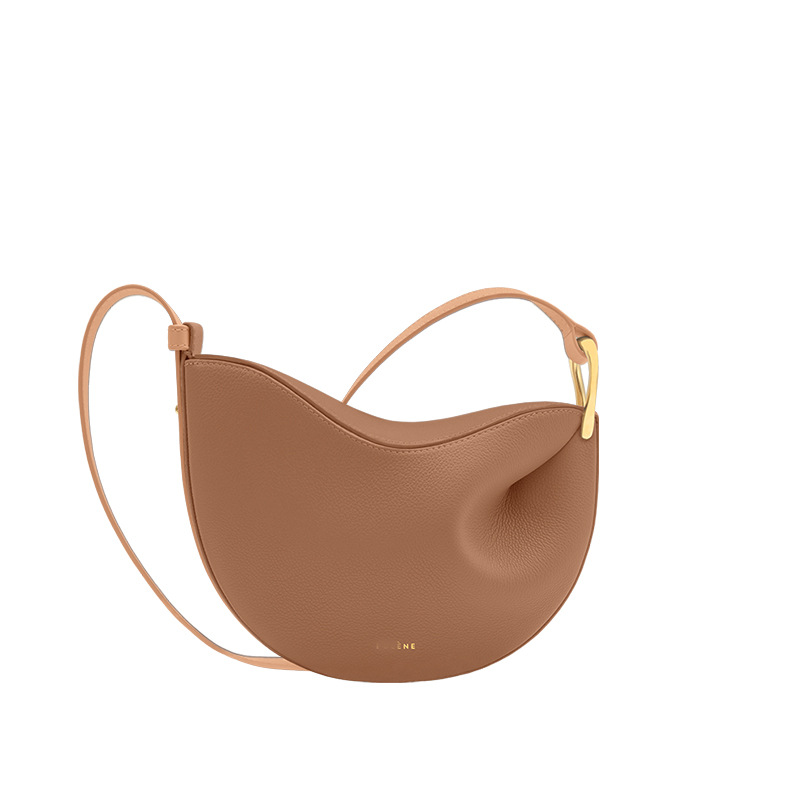 La explosión transfronteriza del bolso de guisante francés poeive 2025 nuevo diseño de nicho bolso de mujer de cuero de hombro bajo la axila