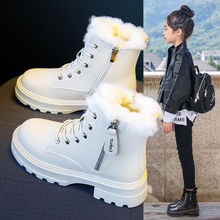 UNMUN女童雪地靴2023冬季新款加绒加厚大棉鞋洋气儿童防滑软底马
